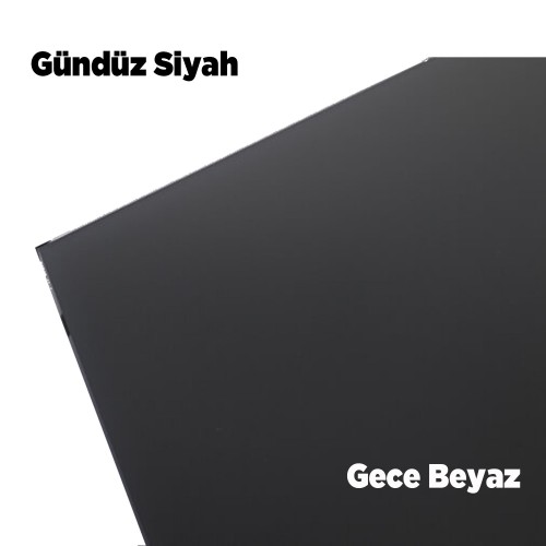 2.8 - 3mm Black White Pleksi Tabaka Pleksi Gece Gündüz Pleksi Tabaka Pleksi 135x200cm 2.8 - 3mm Black White Pleksi Tabaka Pleksi Gece Gündüz Pleksi Tabaka Pleksi 135x200cm