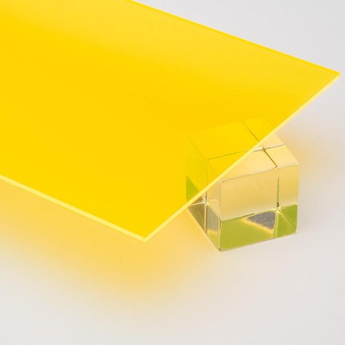 Harf / Karakter Kesim Transparan Sarı Pleksi 2.8 mm